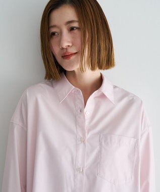 YECCA VECCA イージーケアオーバーシャツ Pink