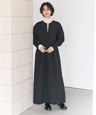 #Newans 【洗濯機可】オールシーンジップドレス ブラック