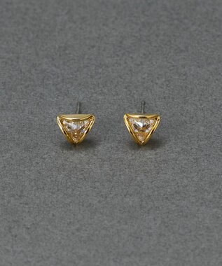 Phoebe 〈金属アレルギー対応〉モダントライアングルピアス　ゴールド/ニッケルフリー ゴールド