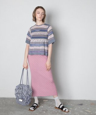 TRICOTE シアーカラーラメタビソックス 94L.GRAY