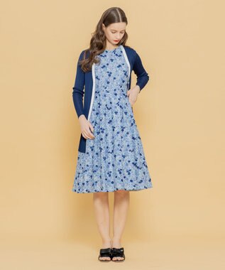 TOCCA 【洗える！】AJISAI LONG ロングカーディガン ネイビー系