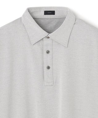 JOSEPH HOMME スビンギザカノコ ポロシャツ ライトグレー系