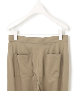 ICB 【洗える】 キュプラナイロンストレッチ ジョグパンツ オリーブ系