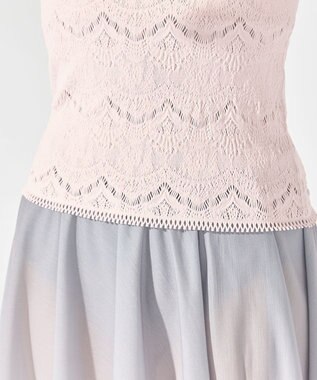 Chacott ノーソーイングクルーネックトップ サーモンピンク