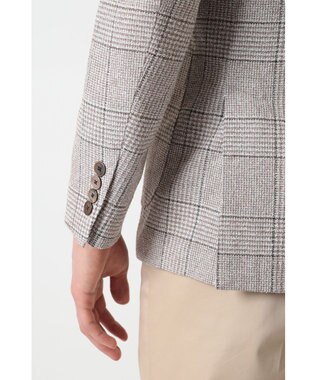 DAKS マイクロブークレーチェックジャケット ライトグレー