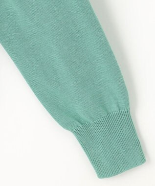 J.PRESS MEN ドライコットン シャドーボーダーニット ライトグリーン系