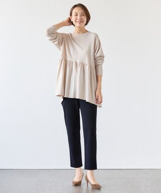 UNFILO 【15サイズ展開】BEAUTY MOVE スティックパンツ ネイビー