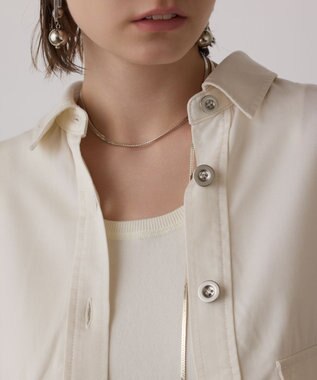 GRACE CONTINENTAL ハーフスリーブルーズシャツ キナリ