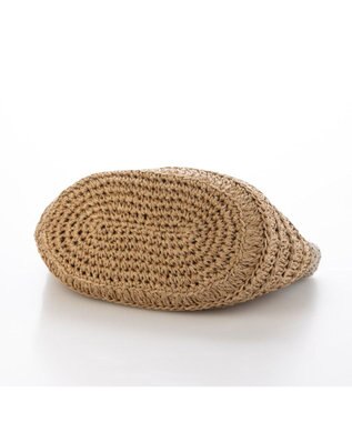 UNBILLION カシュカシュ cachecache / 切り替え柄編みミニトート カゴバッグ オーク