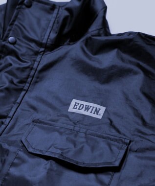 MOONBAT 【防水の頂点へ/上下セット】EDWIN (エドウィン) レインコート レインパンツ 上下セット ディープブルー