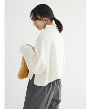 Green Parks ・ＳＵＧＡＲ　ＳＰＯＯＮ　ハイネックショートニット Off White