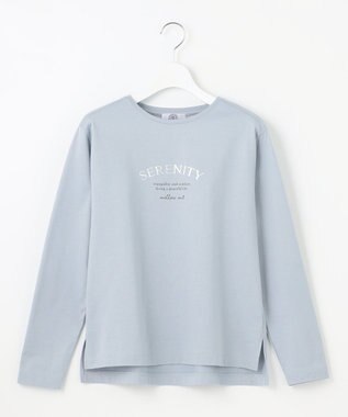 J.PRESS LADIES ロゴ Tシャツ ブルーグレー系