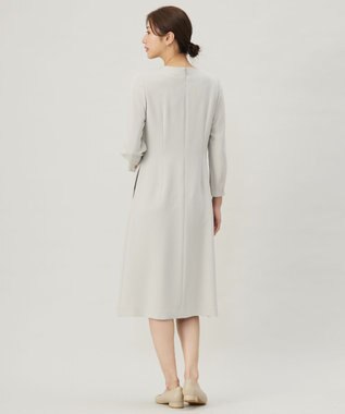 J.PRESS LADIES 【セットアップ対応・洗える】セラテリーダブルクロス ワンピース グレージュ系