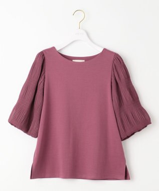 ANY SIS S 【洗える】マジョリカスリーブ プルオーバー プラム