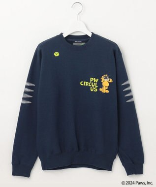 PW CIRCULUS 【WOMEN】Garfield クルーネックスエット ネイビー系