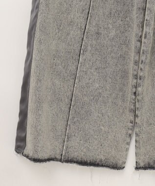 GRACE CONTINENTAL デニムワイドイージーパンツ グレー