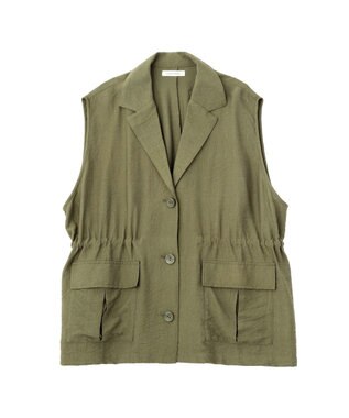 Green Parks ドロストミリタリーベスト Khaki