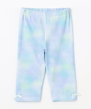 ANY KIDS 裾リボン 5分丈 レギンス レインボーサックス