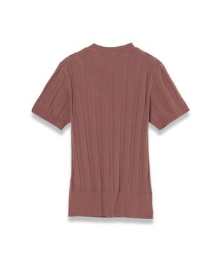 JOSEPH 【WEB&OUTLET限定・洗える】コットンシルクリブ　ラウンドネックニットティー Frozen Mocha