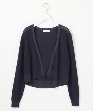 ANY SIS 【UVケア・洗える】ショートレングス カーディガン ネイビー