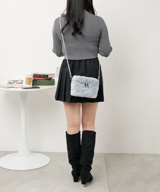 WEGO ファーバニティショルダー サックス