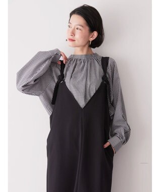 AMERICAN HOLIC イージーケア２ＷＡＹボウタイブラウス Gingham Check