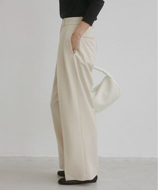 WEGO 【ANGIE VINTAGE/SMLサイズ展開】２タックワイドスラックス ホワイトアイボリー