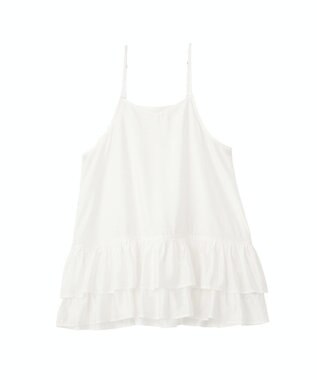 earth music&ecology ティアードフリルヘムキャミソール Off White