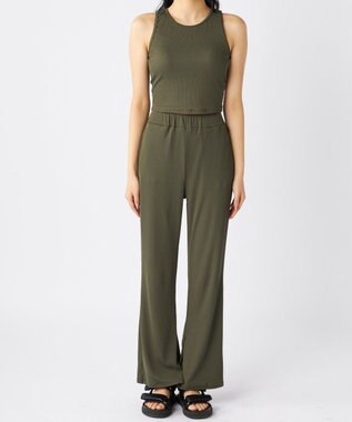 OP／FILA 【Ocean Pacific】ラッシュガードロングボトム付き タンクトップデザイン水着4点セット カーキ