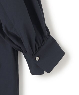 UNFILO L コンフォート シャツワンピース ネイビー