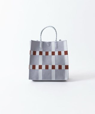 TRICOTE TILE PATTERN PAPER BAG／タイル柄ペーパーバッグ 95GRAY