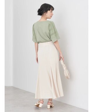 earth music&ecology 切替フレアスカート Ivory