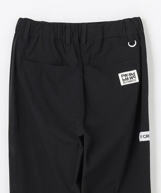 PW CIRCULUS 【WOMEN】サイドパンチング テーパードパンツ ゴルフウェア レディース ブラック系