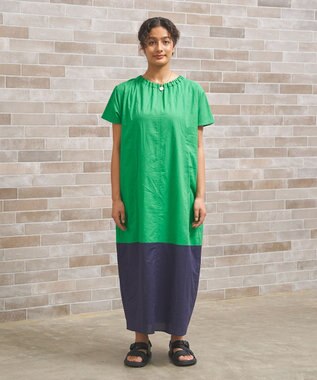 J.PRESS YORK STREET 【WOMEN】バイカラー ワンピース