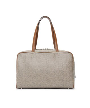 PELLE BORSA ミディアムボストン Grise グリーズ 9115 キャメル