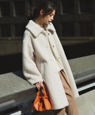 組曲 バルキーケーブル ニット アイボリー系