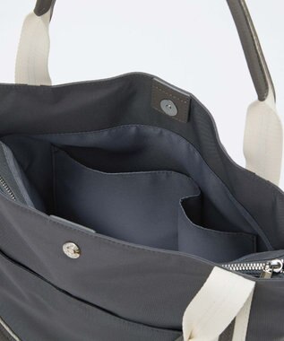 TOPKAPI 【TREASURE TOPKAPI】ソフトタッチ テープハンドル トートバッグ　A4 / 軽量 チャコールグレー