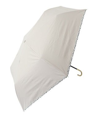 YECCA VECCA 【晴雨兼用】Wpc.遮光アニマルパイピング ミニ日傘 Black