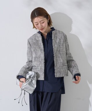 YECCA VECCA イージーケアオーバーシャツ Navy