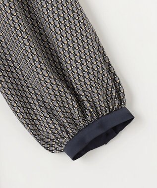 自由区 S 【洗える】ジオメトリックハートプリント ワンピース グレー系