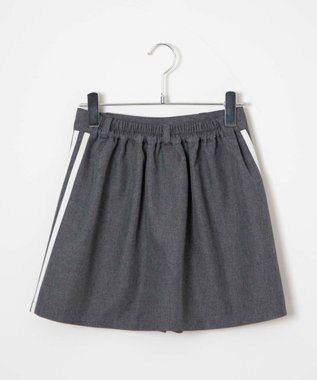 WEGO レイヤードスリットスカパン 杢グレー