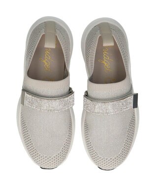 Bridget Birkin 【Bridget Birkin】ベルトストーンニットスニーカー ライトグレー