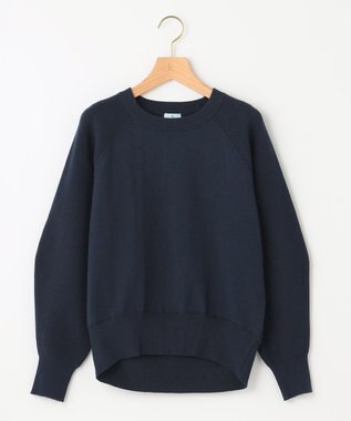 組曲 【選べる8色展開・春まで使える！】バックレースカラー ニット ネイビー系