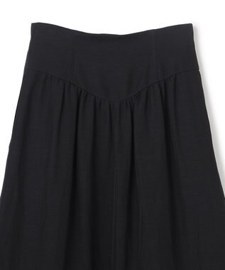 BEIGE， BERNARD / リネン混 ゴールドジップ ハイウエススカート Black