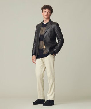 J.PRESS MEN ブークレジャガード ブラックウォッチクルー ニット ネイビー系7