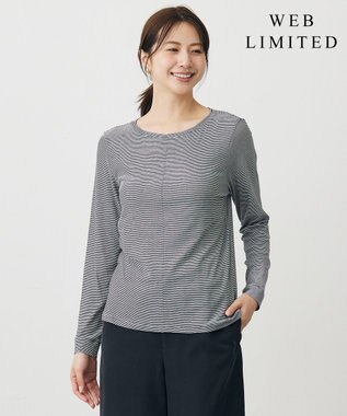 【WEB限定】シアーストレッチフライス クルーネック シアー カットソー