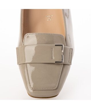 MODE ET JACOMO 【レイン対応】クラシックデザインレインパンプス ライトグレーエナメル