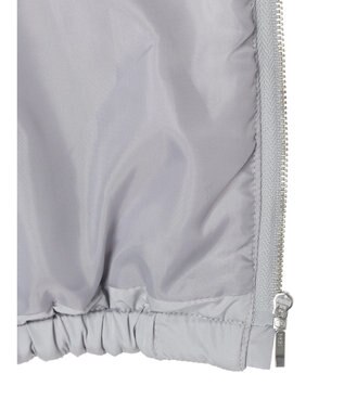 earth music&ecology ファーカラーブルゾン Grayish Blue