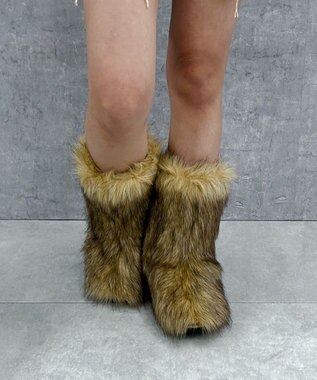 WEGO モンスターファーブーツ ベージュ