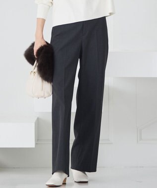 23区 L 【滝沢眞規子さん着用/洗える】ウォームストレッチ ワイド パンツ